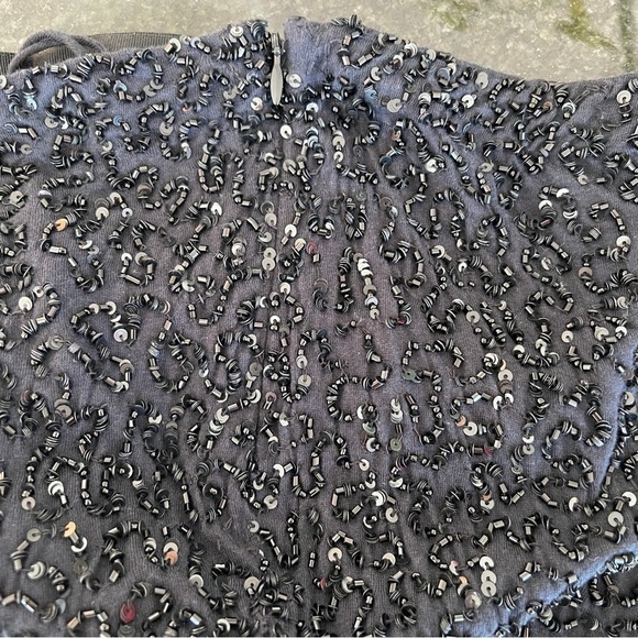 Haute Hippie Black Sequin Strapless Tube Top Size XS - Picture 6 of 10